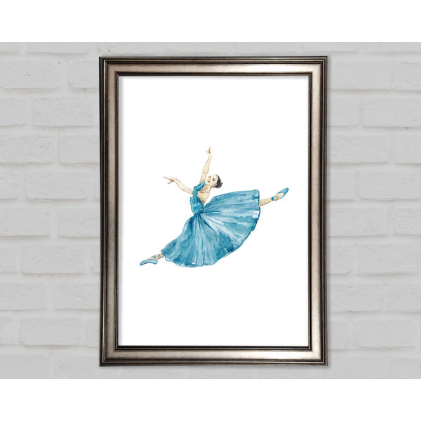 Mercer Blaue Ballerina Einzelne Bilderrahmen Kunstdrucke Wayfair De